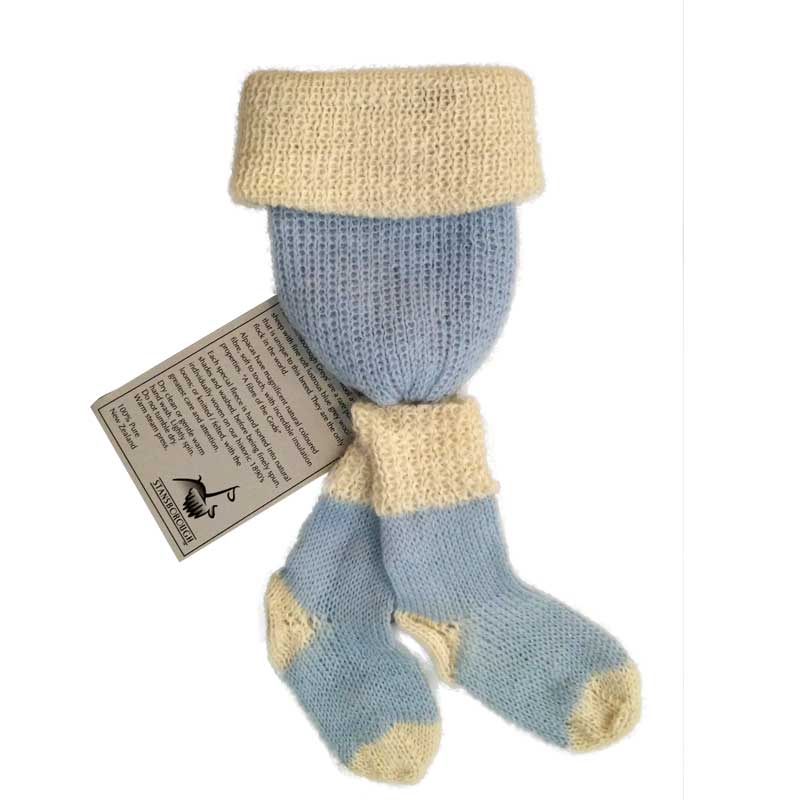 Stansborough Atoll Blue Baby Beanie Socks