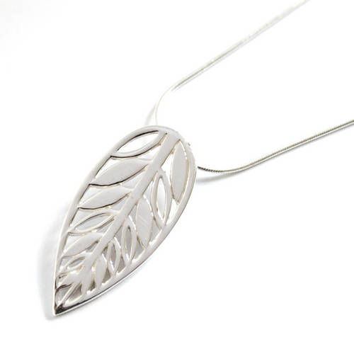Sterling Silver Leaf Pendant