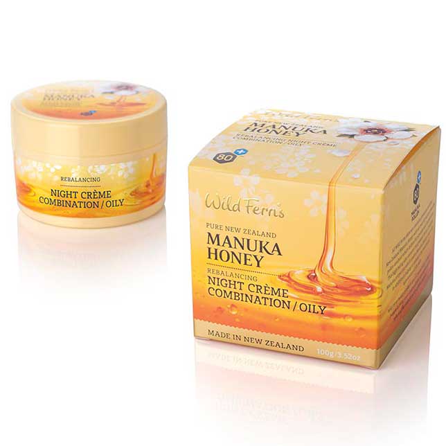 Wild Ferns Manuka Honey Rebalancing Night Creme - Combination to Oily