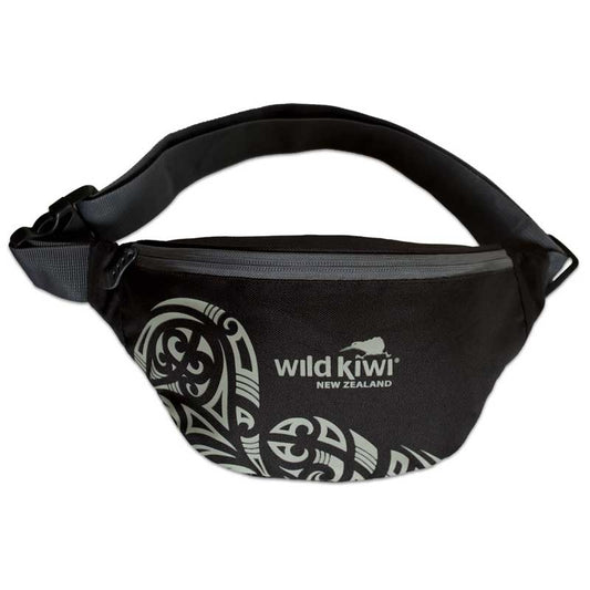 Wild Kiwi Black Tattoo Waist Bag