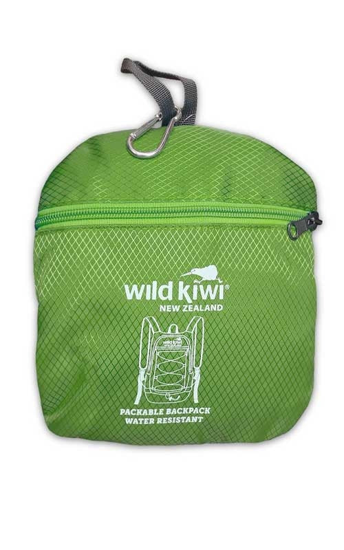 Wild Kiwi Pocket Pack Packable Backpack Citrus Folded